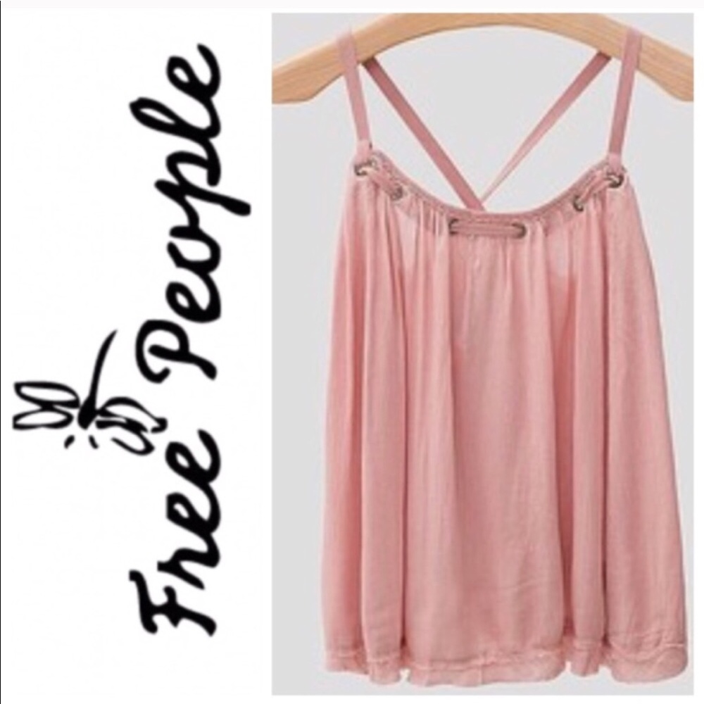 Free People Criss Cross Back Tank NWT -Vintage 🥀